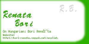 renata bori business card